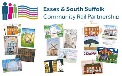 Celebrating Local Creativity at Braintree Station with Essex and South Suffolk Community Rail Partnership.